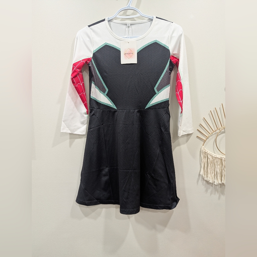 Brand new Gwen Stacy Ghost Spider Costume Dress For Girls